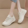 thumbnail image 7 of EKVAHL Women Knit Platform Sneakers, Lace Up Breathable Walking Shoes, Lightweight Non Slip Casual Daily Footwear, 7 of 7