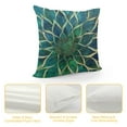 thumbnail image 4 of Nawypu Teal Dahlia Pillow Covers Teal Green Geometry Floral Couch Pillow Cases Modern Abstract Flower Decorative Throw Pillows Home Decor for Living Room Bedroom Sofa Couch Bed Cushion, 4 of 5