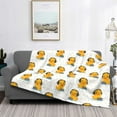 thumbnail image 2 of Rateoe Cute Duck With Headphone Pattern Flannel Throw Blanket, Ultra-soft Blanket for Bed, Couch, Car, Hypoallergenic Anti-pilling blanket-80"x60"(Horizontal), 2 of 6