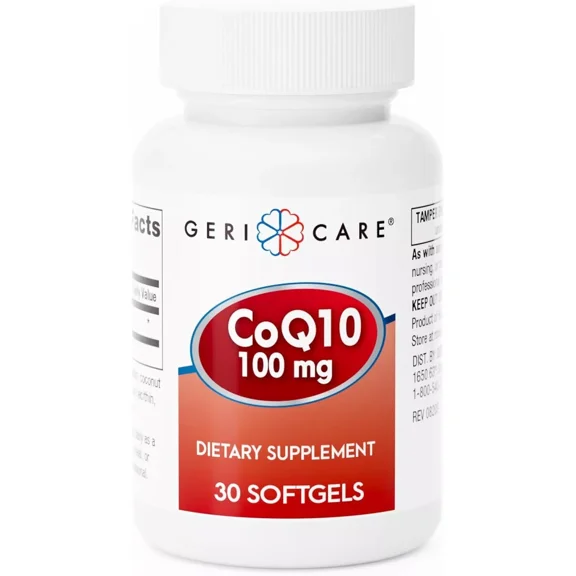 Geri Care CoQ10 100mg Strong Antioxidant Heart Support Softgels, 30 Ea, 6 Pack
