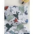 thumbnail image 6 of Wassery Kids Boys 2Pcs Shorts Set Fish Print Lapel Shirt Short Sleeve Tops and Elastic Shorts Toddler Summer Casual Clothes Outfits 1-6T, 6 of 8