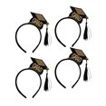 thumbnail image 2 of 4pcs Mini Tassel Hat Diadema Chic Hair Hoops Elegante tocado Accesorios para el cabello Favores de fiesta Suministros para graduación, 2 of 7