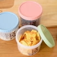 thumbnail image 6 of Storage Jars Plastic Material Stackable Transparent Body Large Capacity Rotatable Sealing Cover Airtight Jars with Lids Large Color Random, 6 of 8