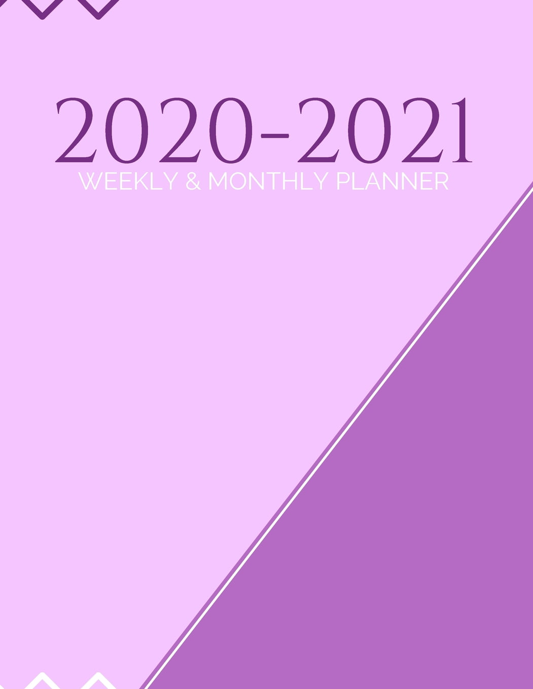 2020 2021  Planner Book  2020 2021  Weekly Monthly Planner 