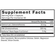 Force Factor DIM Supplement, 300mg Diindolylmethane to Help Decrease Estrogen in Men & Women, Support Hormone Health, Superior Absorption, 30 Capsules