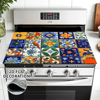 28x20 Inches Stove Top Covers For Electric Stove Black - Stove Top Cover For Electric Stove, Induction Cooktop Protector Stove Top Covers Mat, Prevents Scratching Expands Usable Space