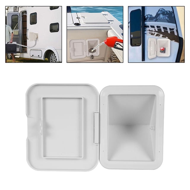 Caja de llenado integrada DYNWAVEMX tapa de llenado de combustible de RV con tapa