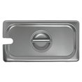 thumbnail image 2 of Allied Buying Corp CSTC-1300S Third-Size Steam Table Pan Slotted Cover for 24 Gauge Stainless Steel Steamtable Pans, 2 of 4