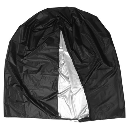 KALLORY 1Pcs Black Polyester Fiber Hanging Egg Chair Cover for Patio Garden Waterproof Full Coverage 190X115X0.5in