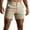 Khaki, variant on JTieacloth Cotton Drawstring Cargo Shorts Mens Summer Solid Color Pants Pocket Drawstring Loose Quick Dry Casual Sports Running Straight Shorts Beach Pants,Black