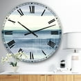 thumbnail image 2 of Designart 'Mint Indigo Dawn I' Farmhouse wall clock, 2 of 4