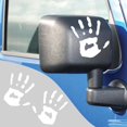 thumbnail image 1 of GHSDFBB 2PC Car Sticker and Decal,Wave Sticker, Wave Sign Decal,Waving Hand Stickers for Rearview Mirror Left&Right, Car Decoration,Halloween Car Decal(White,2PC), 1 of 6
