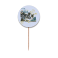thumbnail image 1 of Canvas Shoes Coconut Tree Illustration Toothpick Flags Round Labels Party Decoration, 1 of 3