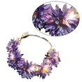 thumbnail image 3 of Corona de flores LED, diadema de corona de flores, tocado de flores Led luminoso, tocado de flores MFZFUKR CPB-DE-LYY848-1, 3 of 5