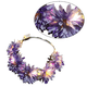 thumbnail image 3 of Corona de flores LED, diadema con corona de flores, tocado de flores LED luminoso, tocado de flores, 3 of 5