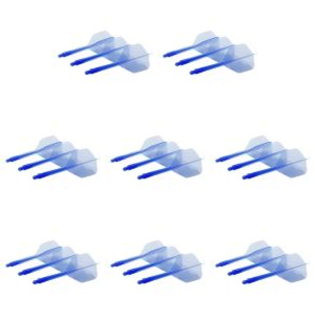 Ejes de dardos y vuelos integrados anticaída regalos duraderos para niños azul 3 piezas