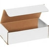 50-Case White Corrugated Boxes 10x5x3" ECT-32B - Secure Shipping