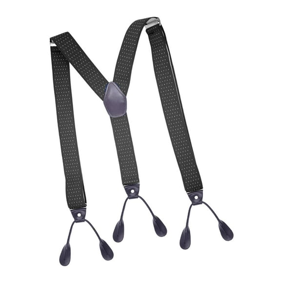 Tirantes para hombre, tirantes para pantalones, tirantes elásticos, tirantes en forma de Y, tirantes para vaqueros negro