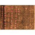 thumbnail image 1 of Ahgly Company Indoor Rectangle Solid Orange Modern Area Rugs, 7' x 10', 1 of 4