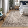 thumbnail image 2 of Bloom Rugs Washable Non-Slip 8' x 10' Rug - Beige / Gray Traditional Oriental Area Rug for Living Room, Bedroom, Dining Room, and Kitchen - Exact size: 8' x 10', 2 of 9