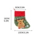 thumbnail image 3 of Adornos colgantes de Navidad, decoraciones navideñas, bolsa de regalo para medias navideñas, boca de bola de pelo, copo de nieve, media de tela, decoraciones navideñas, colgante para árbol de Navidad,, 3 of 3