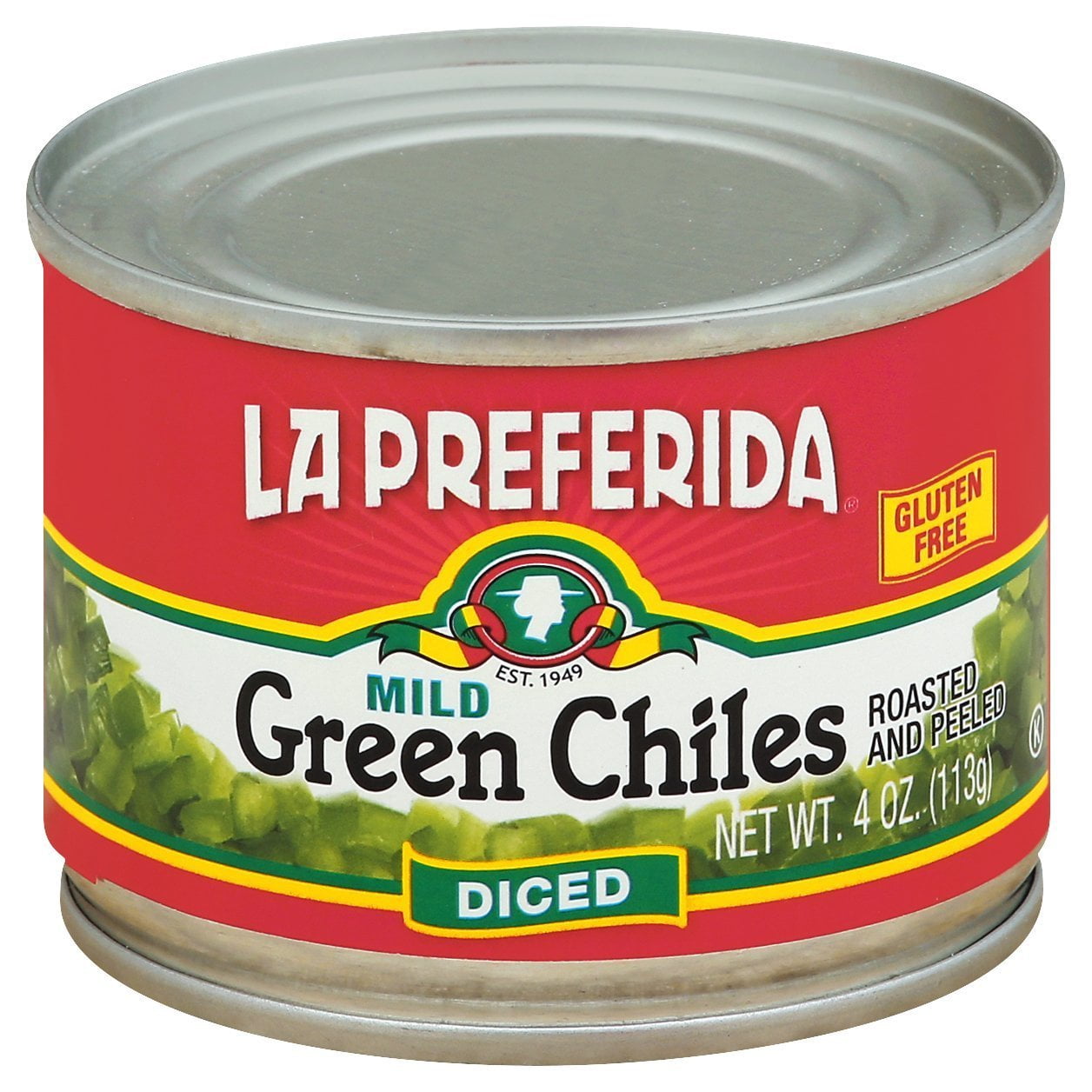 La Preferida Diced Green Chiles, Mild, 4Ounce Cans (Pack of 24