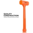 thumbnail image 5 of Neiko 02846A 1 LB Dead Blow Hammer, Neon Orange I Unibody Molded | Checkered Grip | Spark and Rebound Resistant, 5 of 6