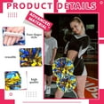 thumbnail image 3 of 20 Pack pom poms Cheerleading,Cheerleading poms Sports Dance Cheer Plastic Pom Poms Cheerleading for Sports Team Spirit (Blue Gold), 3 of 6