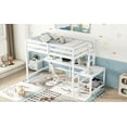 thumbnail image 4 of DreamBuck Full Size Loft Bed with Built-in Desk, Wood Loft Bed Frame with Guardrails and Ladder Platform, Space-saving Full Loft Bed Frame for Teens, Boys, Girls, Low Loft Bed, Noise Free, 4 of 9