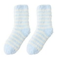 thumbnail image 2 of Sunjoy Tech Plush Slipper Socks Women - Colorful Warm Fuzzy Crew Socks Cozy Soft for Winter Indoor - 1 Pair, 2 of 5