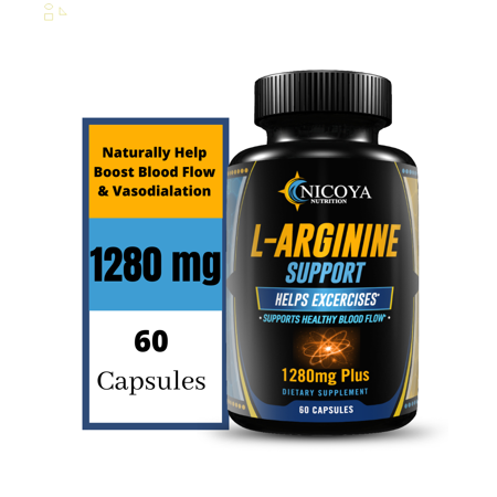 Nitric Oxide L-Arginine- Pump Workout Enhancer, Muscle Recovery & Energy
