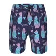 thumbnail image 3 of Pofeuu Silhouette Cats Prin Men's Swim Trunks Quick Dry Bathing Suit Swimming Board Shorts Mesh Lining Beach Swimwear-, 3 of 6