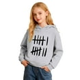 thumbnail image 3 of Gyujnb Unisex Warm Hoodie with Mixed Basic Text Print for Fall Winter Versatile Casual Wear,Size 1-16Y,5-6 Years, 3 of 5