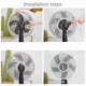 thumbnail image 4 of 18 Pulgadas Simple Negro Grande Cubierta Del Ventilador Anti-pinch Linterna Protector Piso A Techo P2W6, 4 of 4