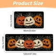 thumbnail image 3 of Popular Home Essentials, Halloween Kitchen Rugs Set Of 2 Black Pumpkin Kitchen Mats for Floor Halloween Non Slip Washable Mats Home Decor Doormat+Runner Rug, 3 of 8