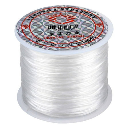 

30roll 60M Beading Thread DIY Portable Elastic Cord Indoor House Wristband Pendant Jewelry Making String Artcraft Accessories White white
