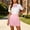 Pink, variant on IUYRTFE Women's High Waisted Pleated Mini Skirt Adjustable Waist with Bow Tie School Uniform A Line Short Skirt