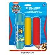 Paw Patrol Chalk set includes 2 Jumbo Chalk Sticks and 1 Jumbo Chalk Holder