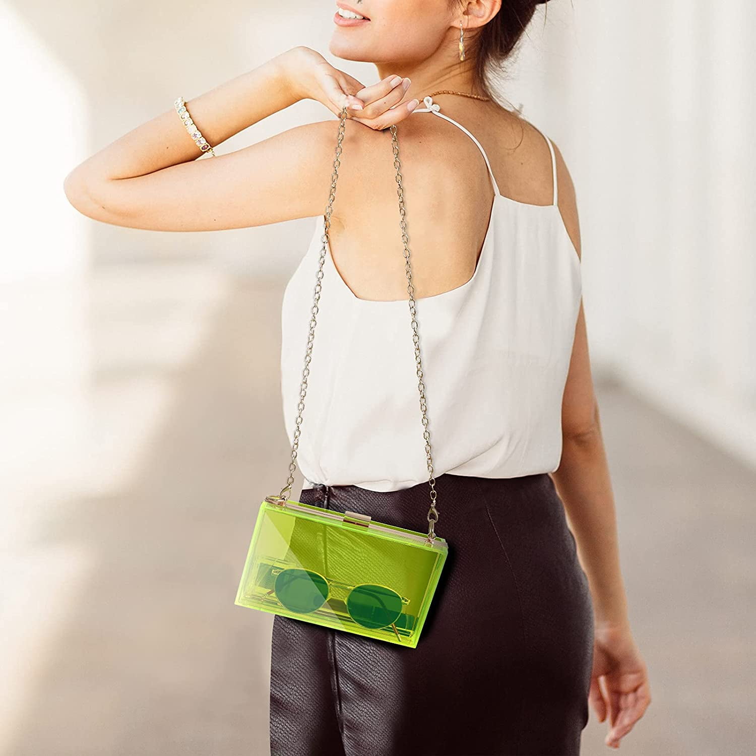 Women's Crossbody Bag Small Shoulder Bag Purse Small Shoulder Bag Handbag  Evening Clutch Bag (Green) - Walmart.com