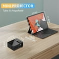 thumbnail image 4 of 100 Mini Portable Wireless Projector Compact Home Projector For Smartphone And Media Streaming, 4 of 9