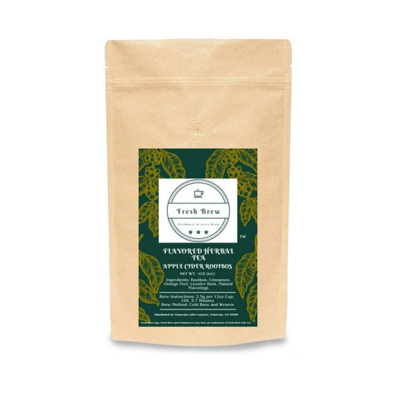 Fresh Brew Coffee Apple Cider Rooibos Loose Leaf Flavored Tea