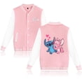 thumbnail image 2 of Chaqueta bomber universitaria de béisbol Lilo Stitch para hombre y mujer, estilo hip hop, estilo Harajuku, para niños y niñas, abrigos individuales, 2 of 5