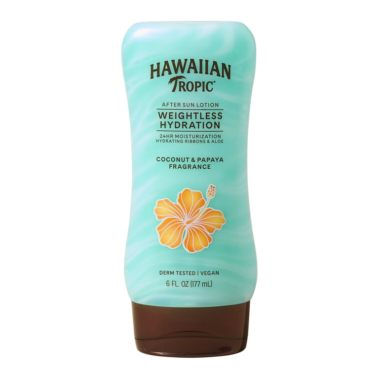 4 pack) Hawaiian Tropic Weightless Hydration after Sun Lotion for