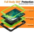 thumbnail image 5 of for iPad 6th/5th Generation Case 9.7 inch 2018/2017, 360 Rotating Shockproof Cover with Stand, Handle, Shoulder Strap, Lime Panel, 5 of 7