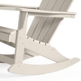 thumbnail image 3 of FADINGFREE Outdoor Patio Rocking Chair, All-Weather HDPE Patio Rocker with Wide Armrests for Porch, Lawn & Garden, Sand, 3 of 9