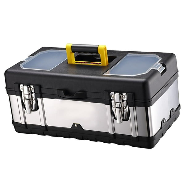 Stainless Steel Toolbox Hand Tools Storage Double Layer Hardware