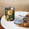 thumbnail image 3 of 12oz Coffee Tumblers Sunflower Stainless Steel Vacuum Insulated Travel Tumbler Coffee Cups Mug with Lid and Straw with Cleaning Brush for Cold & Hot Drinks, 3 of 5