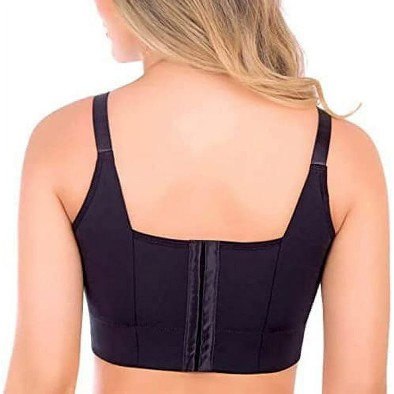 Women Push Up Sports Bra Deep Cup Full Back Incorporated Coverage Hide Back  Fat Bra with Shapewear 