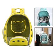 Transparent Backpack Carrier, Carrier Shoulders Bag, Small Animal Outdoor Carrying Pouch for Travel Gadget Yellow
