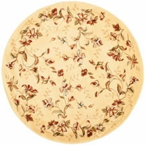 SAFAVIEH Lyndhurst Camilla Floral Area Rug, Beige, 5'3" x 5'3" Round
